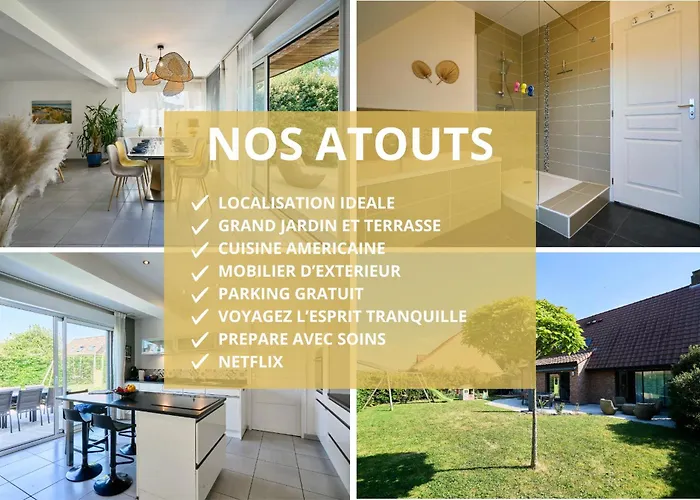 ヴィラ La Familial - Maison 8 Pers Jardin - Lille Santes